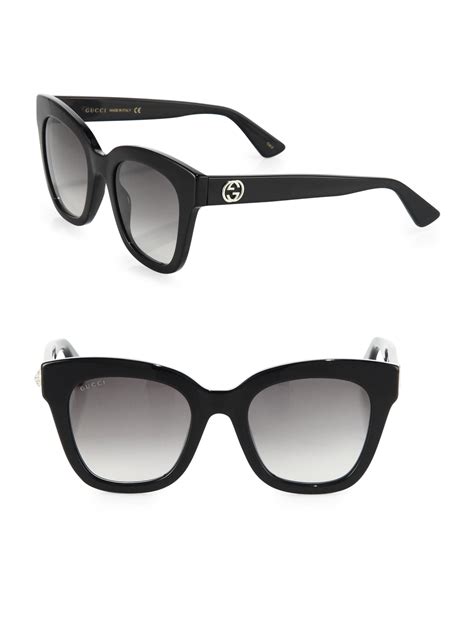 gucci 50mm square cat eye sunglasses|oversized cat eye sunglasses gucci.